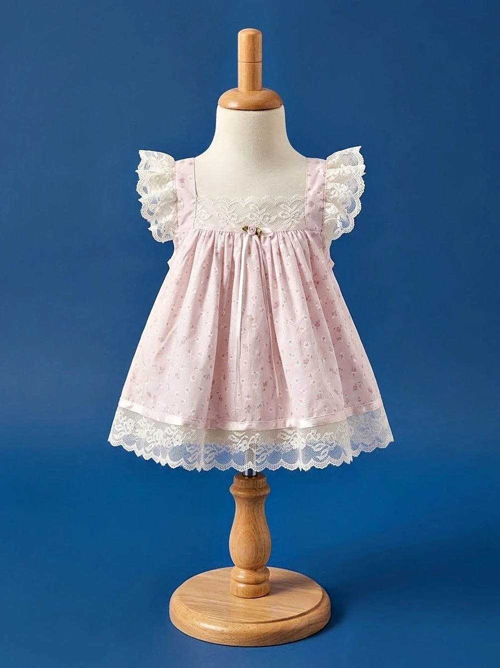 Bryan Baby Floral Eyelet Dress Pink Baby 18M